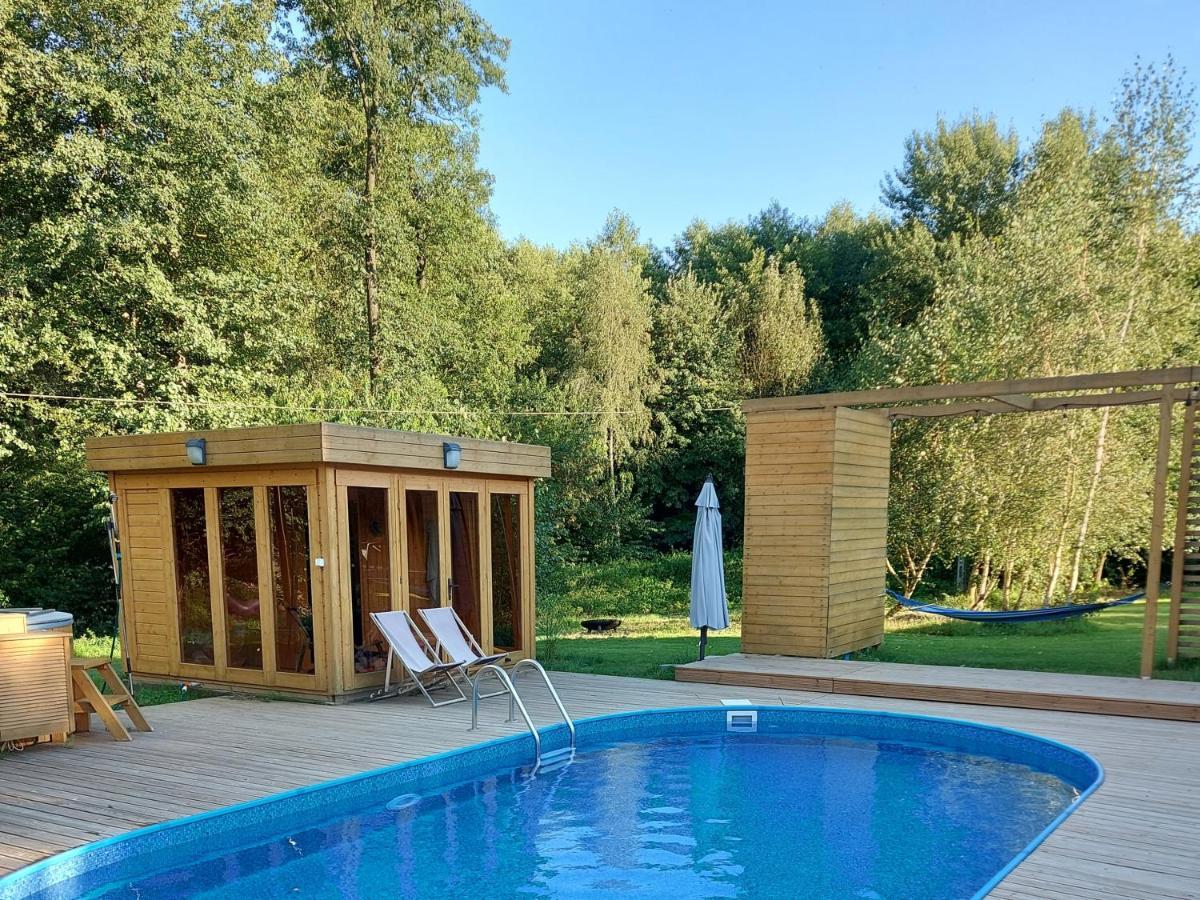 Dom Przy Lesie Villa Wielgie Bagian luar foto